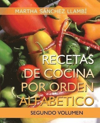 bokomslag Recetas de Cocina Por Orden Alfabetico