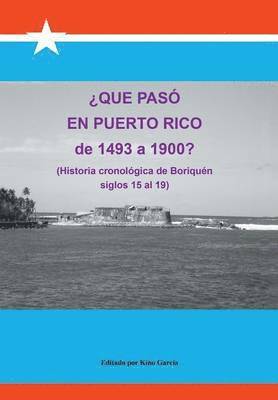 Que Paso En Puerto Rico de 1493 a 1900? 1