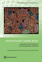 bokomslag Institutions Taking Root