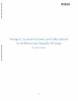 bokomslag Transport, Economic Growth, and Deforestation in the Democratic Republic of Congo