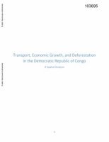 bokomslag Transport, economic growth, and deforestation in the Democratic Republic of Congo