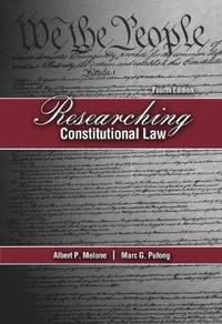 bokomslag Researching Constitutional Law