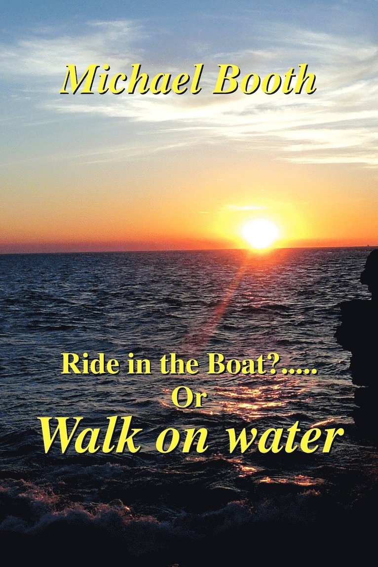 Ride in the boat.....? or walk on water