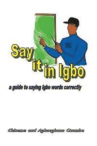 bokomslag Say it in Igbo: A guide to saying Igbo words correctly