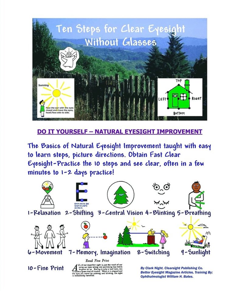 Ten Steps For Clear Eyesight Without Glasses