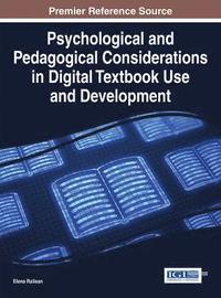bokomslag Psychological and Pedagogical Considerations in Digital Textbook Use and Development