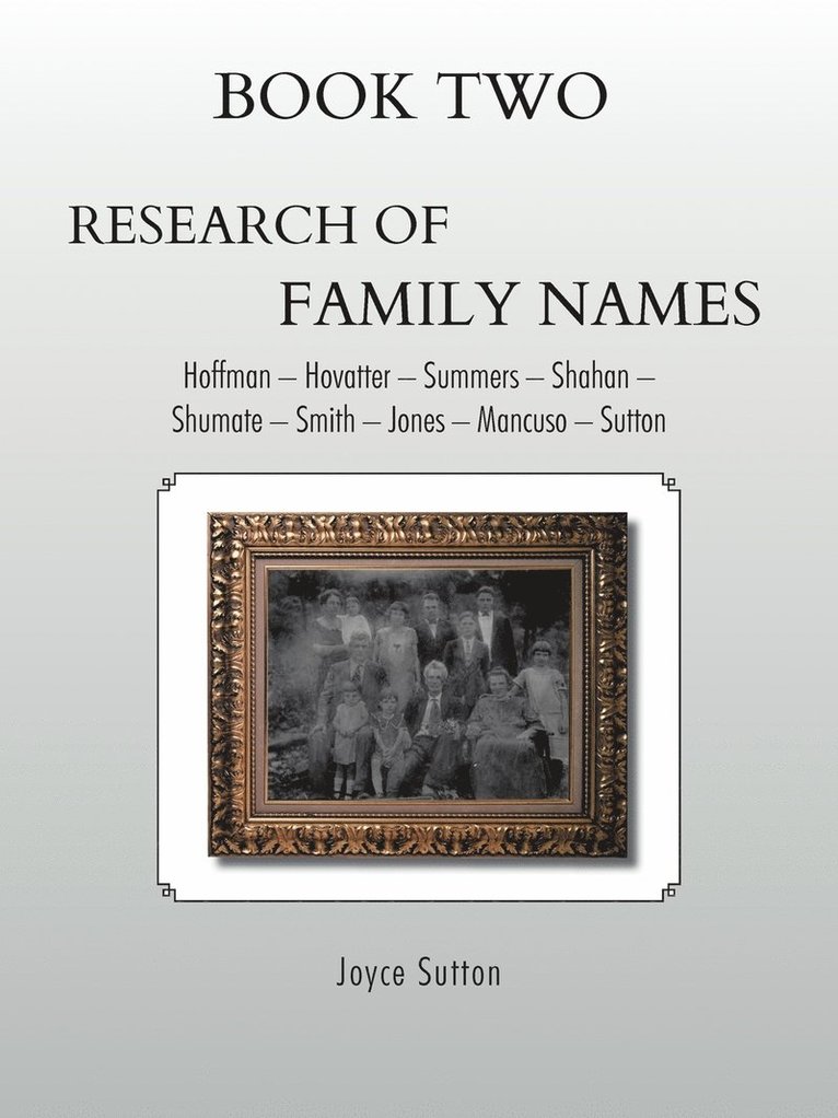 Book Two Research of Family Names 1
