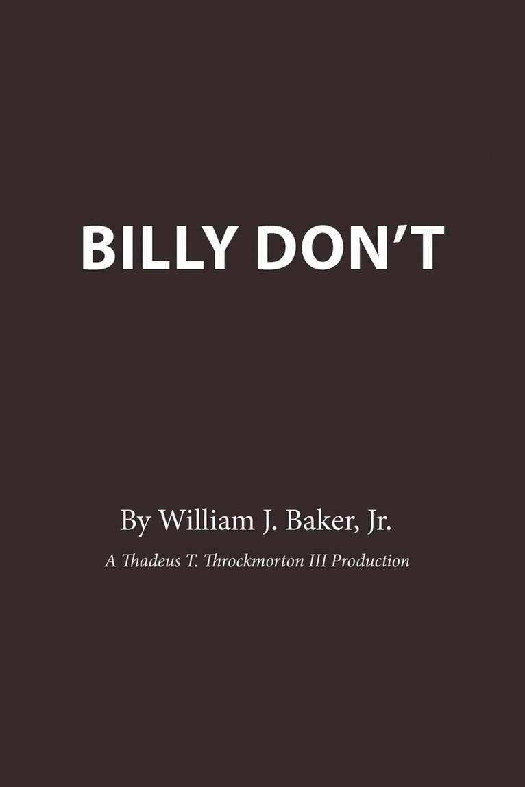 Billy Don't 1