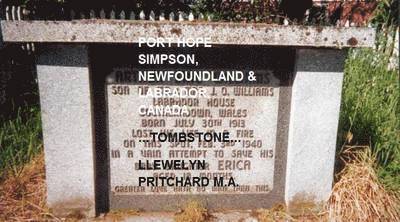Port Hope Simpson, Newfoundland and Labrador, Canada: Tombstone 1