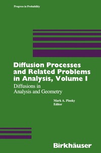 bokomslag Diffusion Processes and Related Problems in Analysis, Volume I