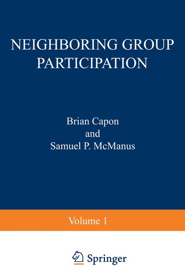Brian Capon - Neighboring Group Participation, Häftad