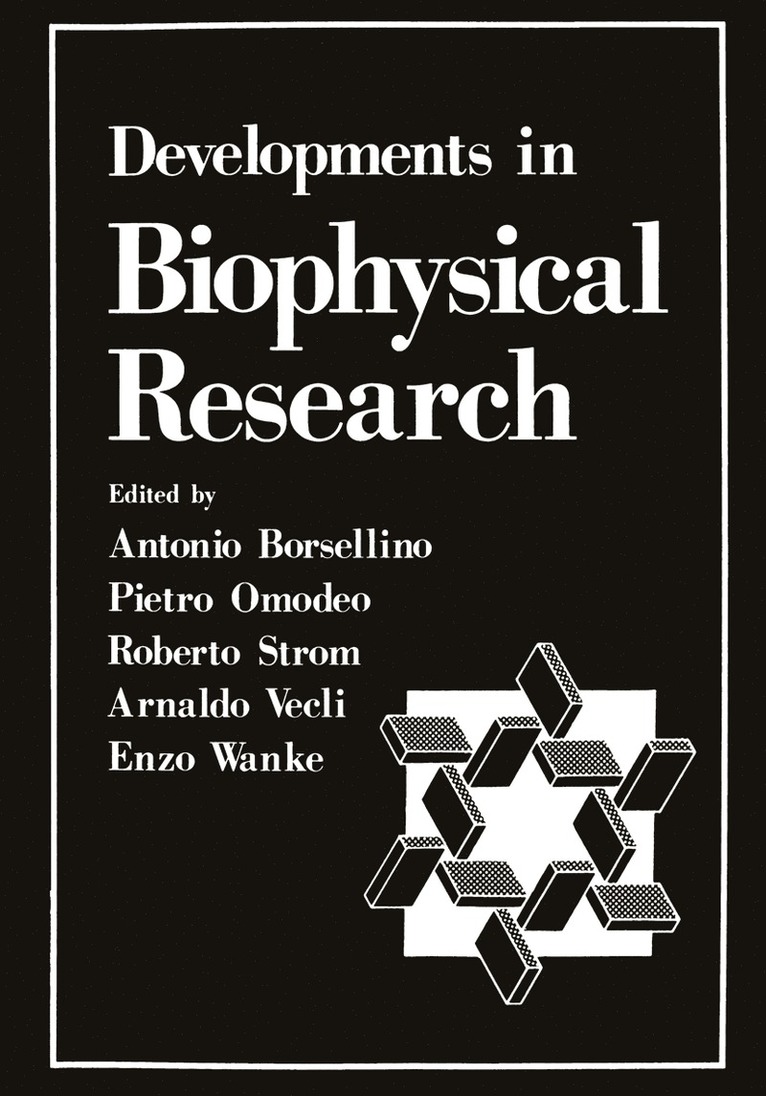 Antonio Borsellino - Developments in Biophysical Research, Häftad