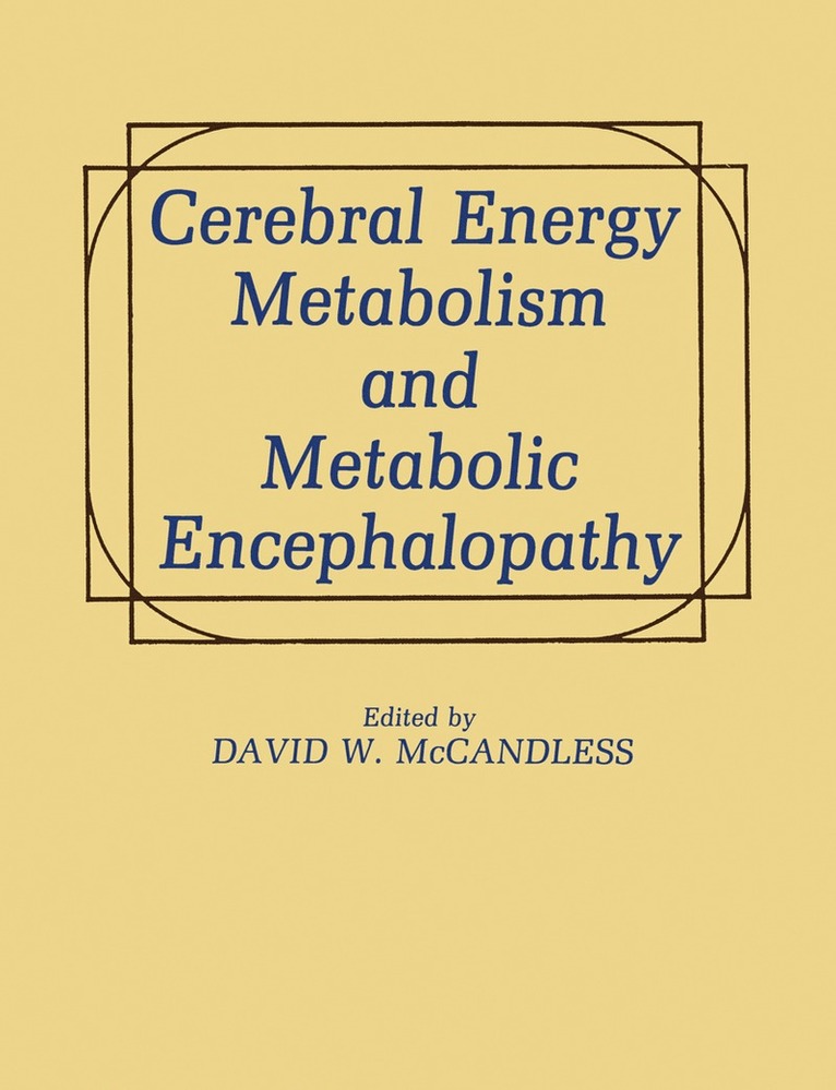 Cerebral Energy Metabolism and Metabolic Encephalopathy