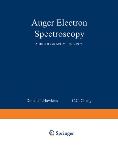 bokomslag Auger Electron Spectroscopy