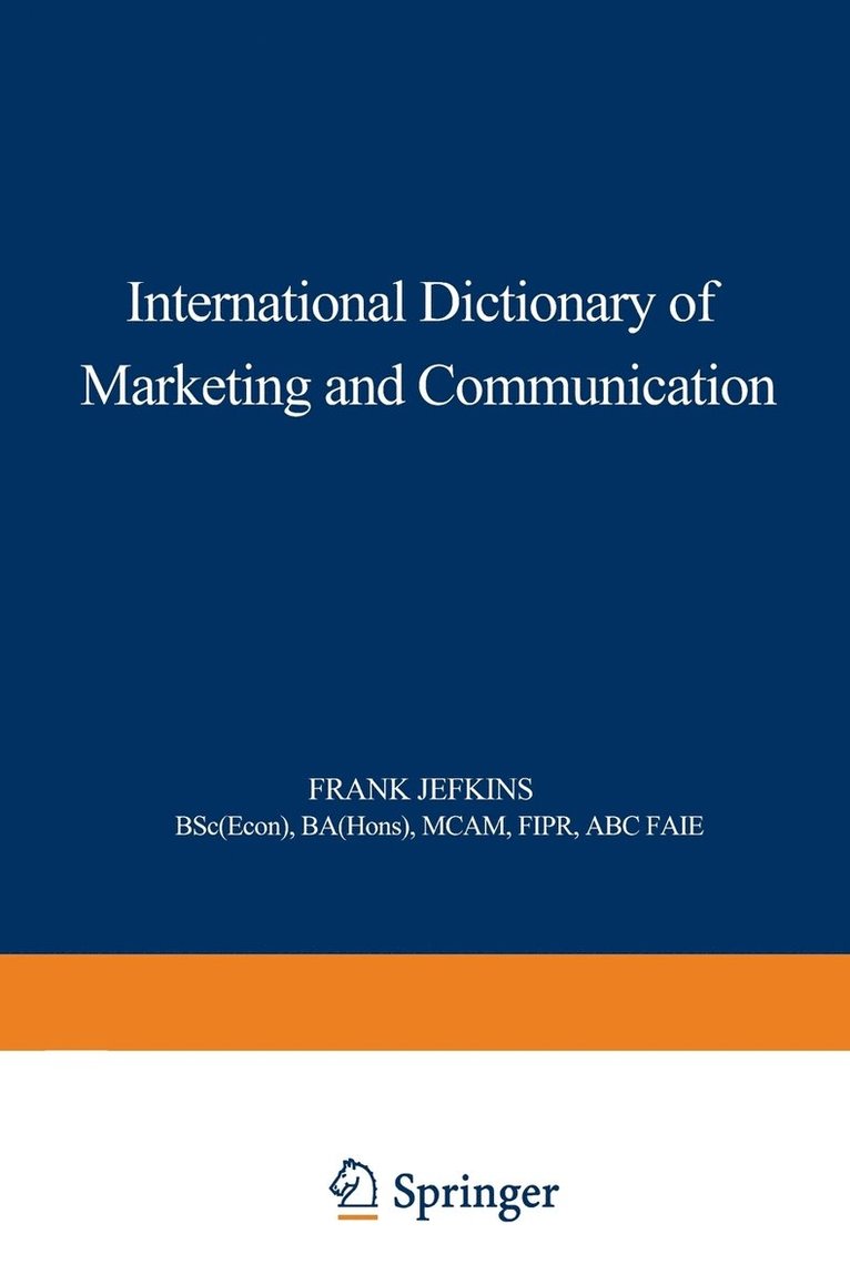 International Dictionary of Marketing and Communication 1