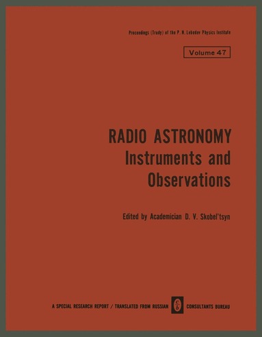 bokomslag Radio Astronomy