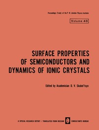 bokomslag Surface Properties of Semiconductors and Dynamics of Ionic Crystals