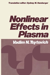 bokomslag Nonlinear Effects in Plasma