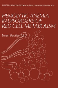 bokomslag Hemolytic Anemia in Disorders of Red Cell Metabolism