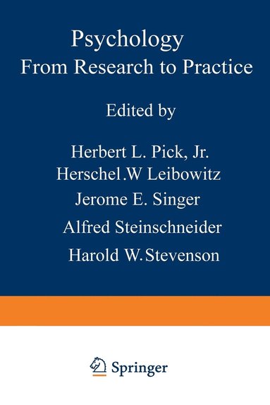 bokomslag Psychology: From Research to Practice