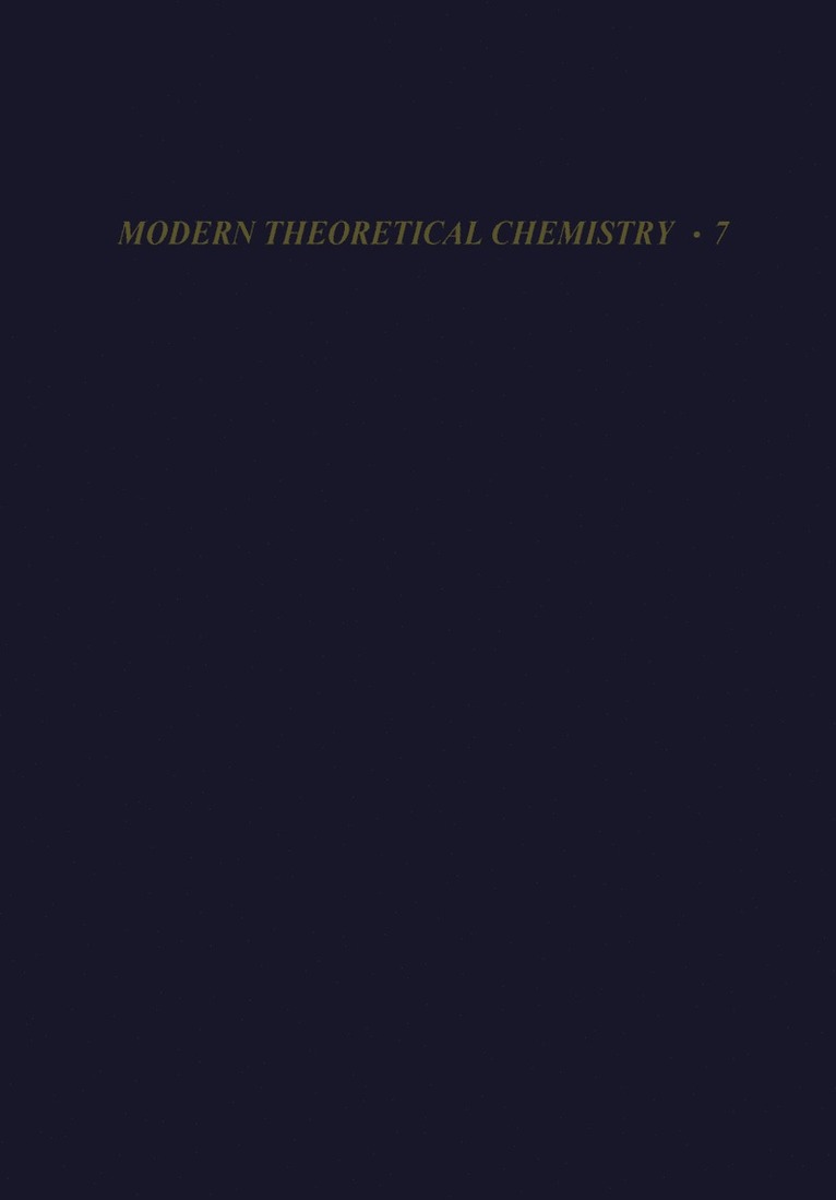 Gerald Segal - Semiempirical Methods of Electronic Structure Calculation, Häftad