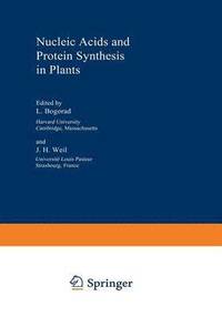bokomslag Nucleic Acids and Protein Synthesis in Plants