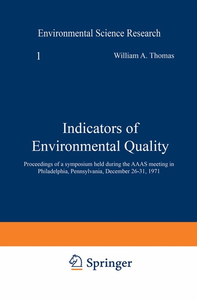 William Thomas - Indicators of Environmental Quality, Häftad