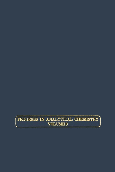 bokomslag Progress in Analytical Chemistry