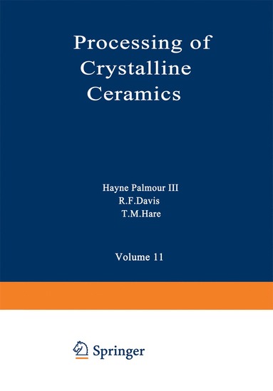 bokomslag Processing of Crystalline Ceramics