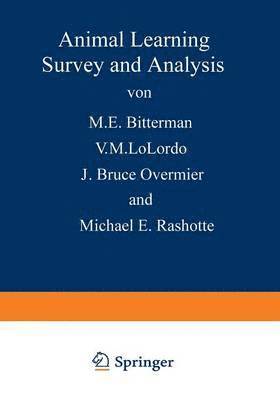 M. E. Bitterman, V. M. LoLordo, J. Bruce Overmier, Michael E. Rashotte, V. M. Lolordo - Animal Learning, Häftad