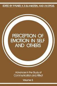 bokomslag Perception of Emotion in Self and Others