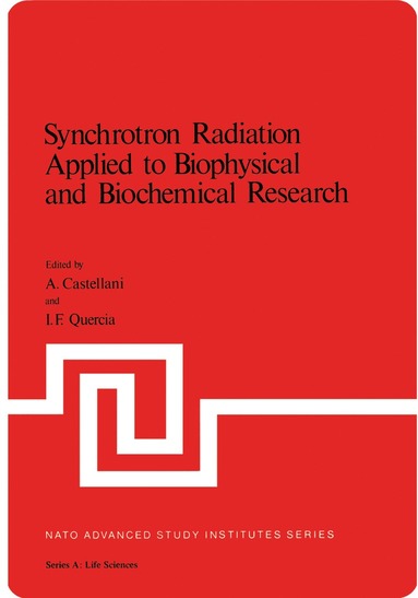 bokomslag Synchrotron Radiation Applied to Biophysical and Biochemical Research