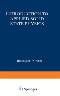 bokomslag Introduction to Applied Solid State Physics