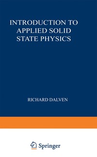 bokomslag Introduction to Applied Solid State Physics