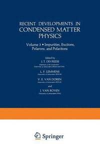 bokomslag Recent Developments in Condensed Matter Physics