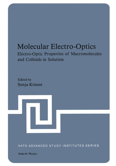 bokomslag Molecular Electro-Optics