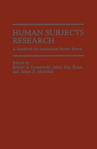 bokomslag Human Subjects Research