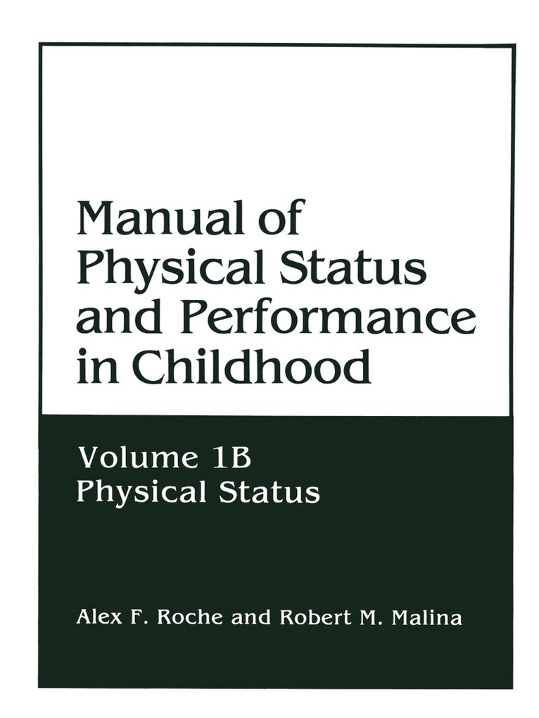 Manual of Physical Status and Performance in Childhood 1