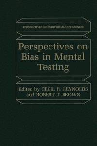 bokomslag Perspectives on Bias in Mental Testing