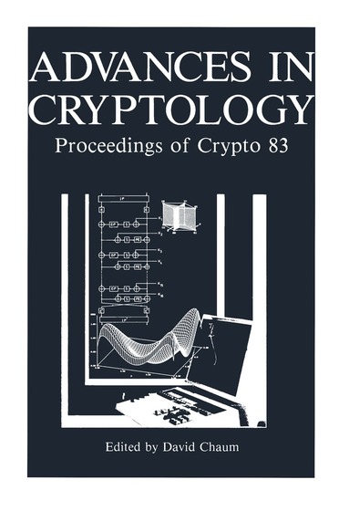 David Chaum - Advances in Cryptology, Häftad