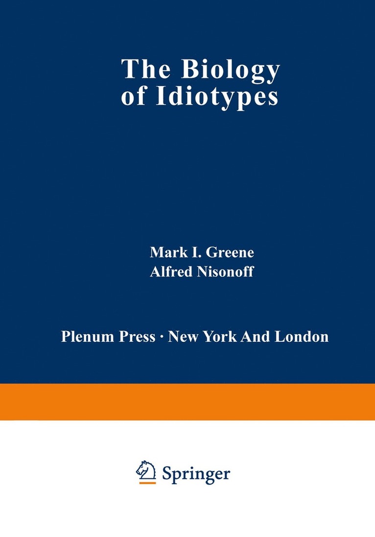 Mark Greene - Biology of Idiotypes, Häftad