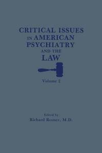 bokomslag Critical Issues in American Psychiatry and the Law