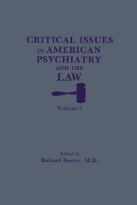 bokomslag Critical Issues in American Psychiatry and the Law