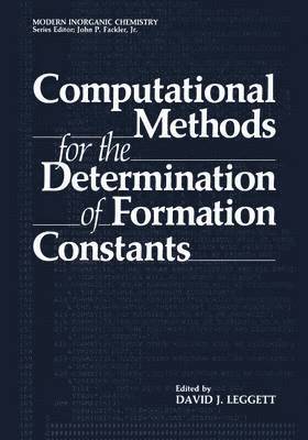 bokomslag Computational Methods for the Determination of Formation Constants