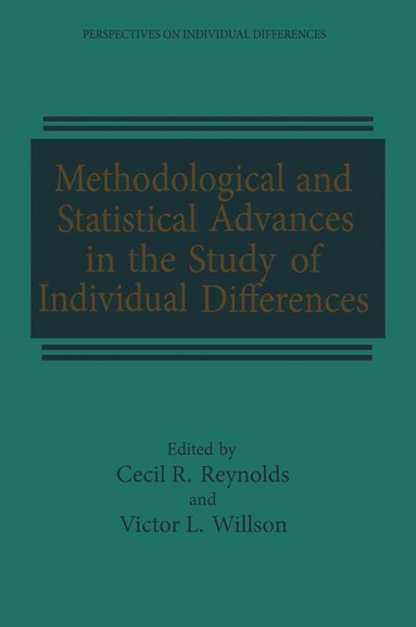 bokomslag Methodological and Statistical Advances in the Study of Individual Differences