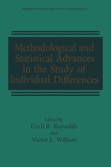 bokomslag Methodological and Statistical Advances in the Study of Individual Differences