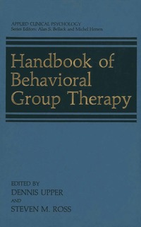 bokomslag Handbook of Behavioral Group Therapy