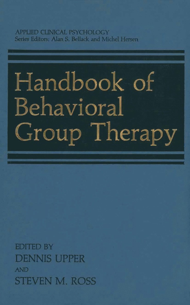 Handbook of Behavioral Group Therapy 1