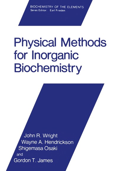 bokomslag Physical Methods for Inorganic Biochemistry