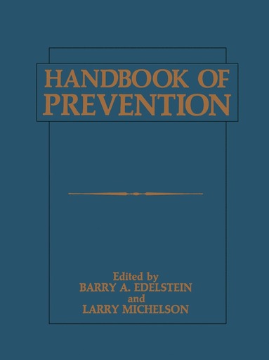 bokomslag Handbook of Prevention